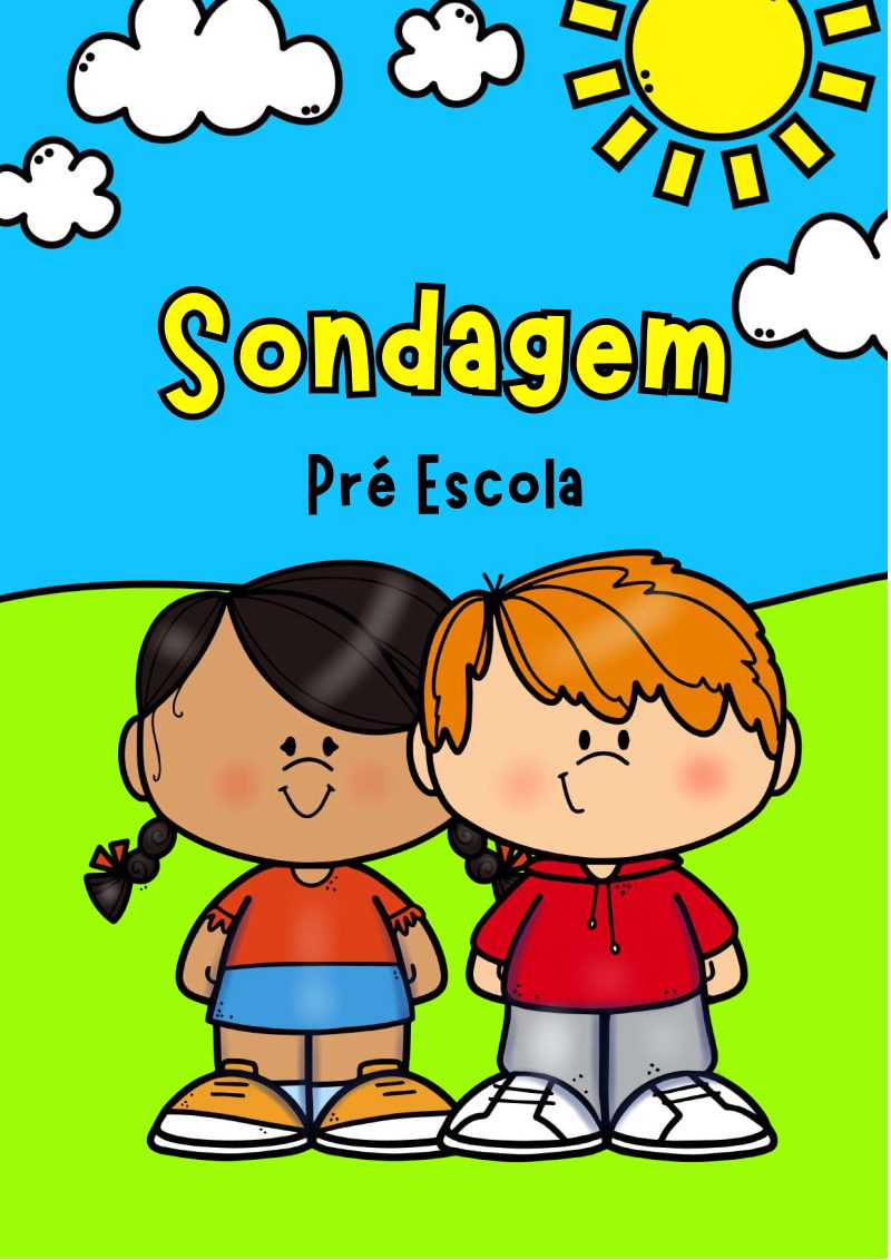📚✨ Apostila Sondagem Pré-Escola