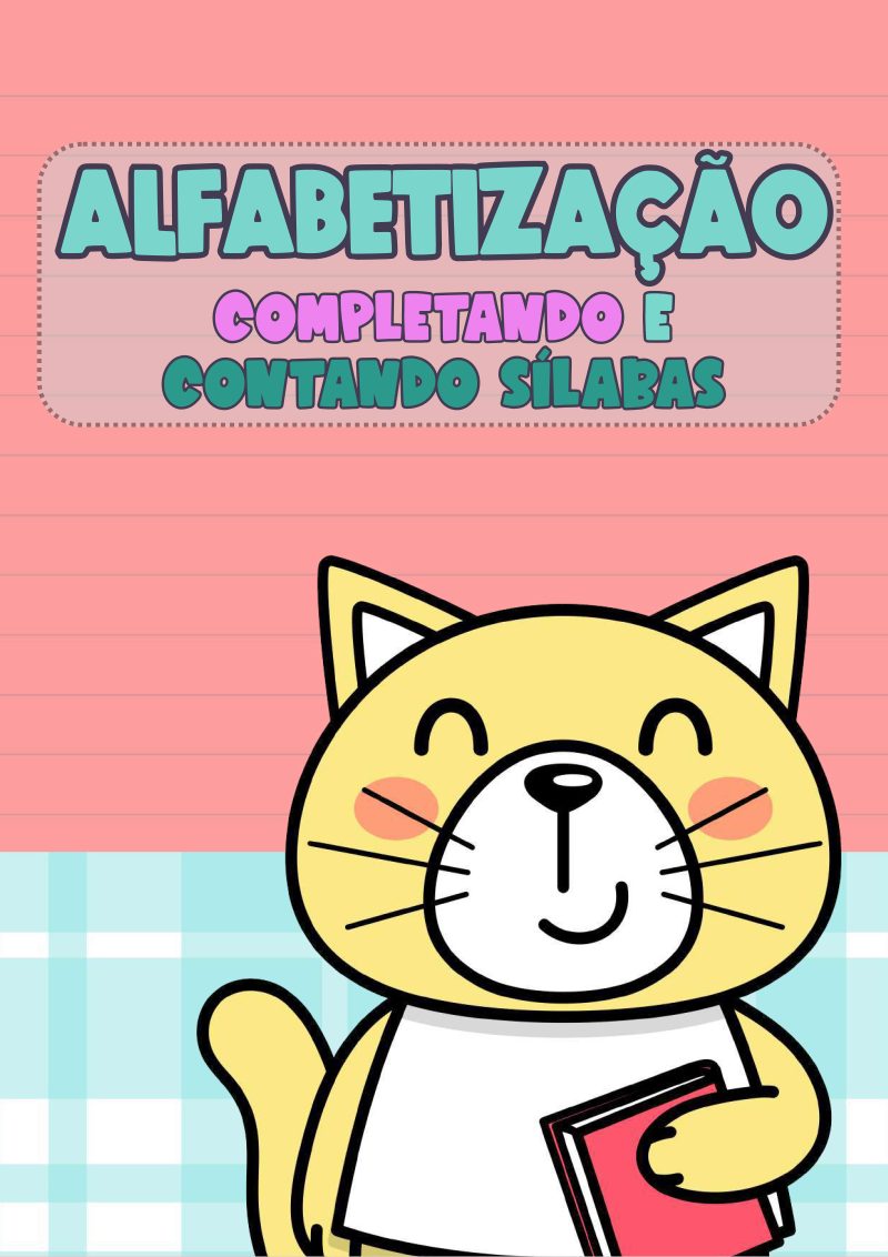 📚 Atividade de Alfabetização: Complete as Palavras e Conte as Sílabas! 📝