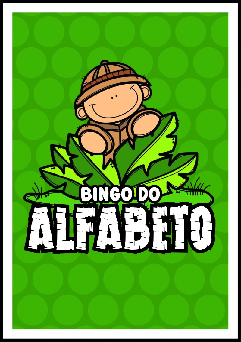 Bingo Safari das Letras 🦁🌿