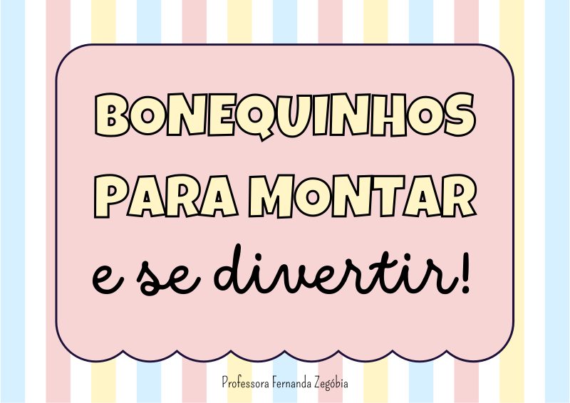 Bonequinhos para Montar