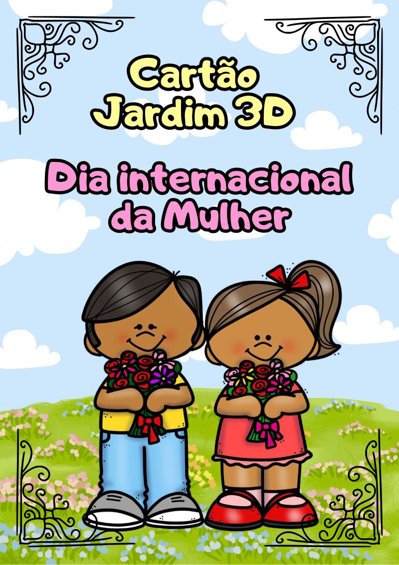 Cartão Jardim 3D