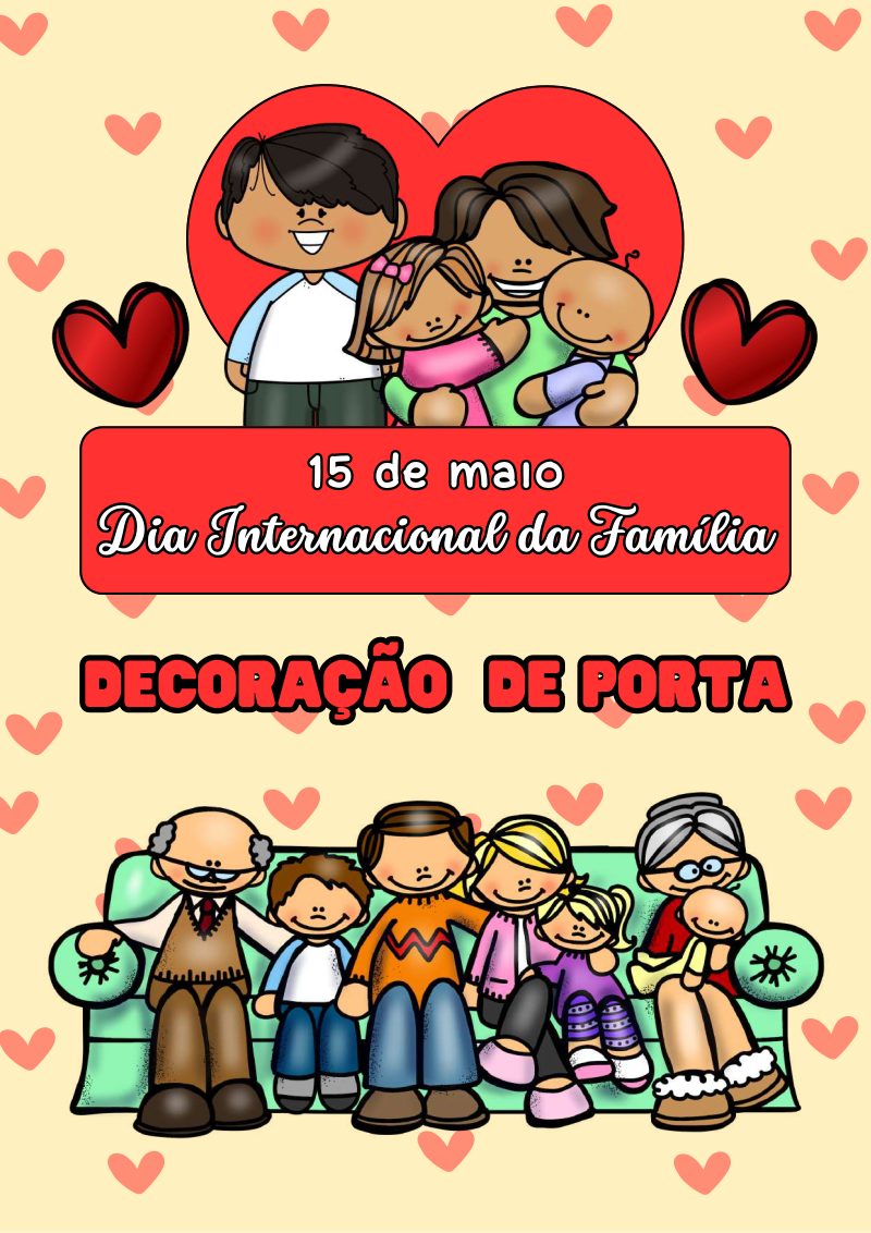 Decoração de Porta: Dia Internacional da Família
