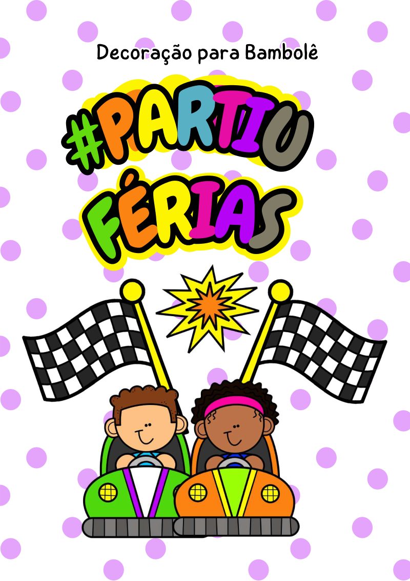 🏖️✨ Decoração para Bambolê – Tema “#PartiuFérias”