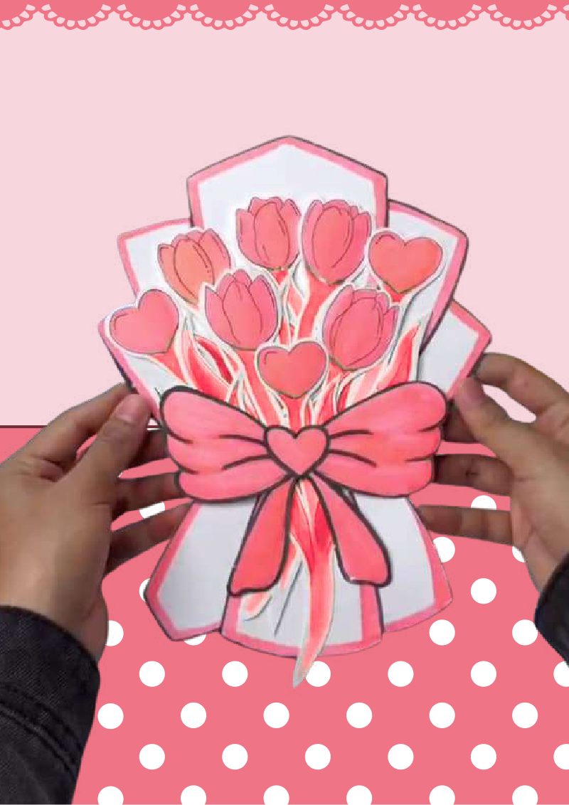 Dia das Mães – Buquê Interativo para Educação Infantil (Atividade para Imprimir em PDF)