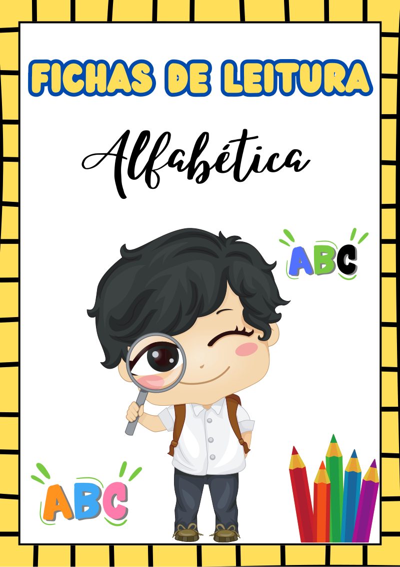 Fichas de Leitura Alfabética – A a Z (PDF para Imprimir)