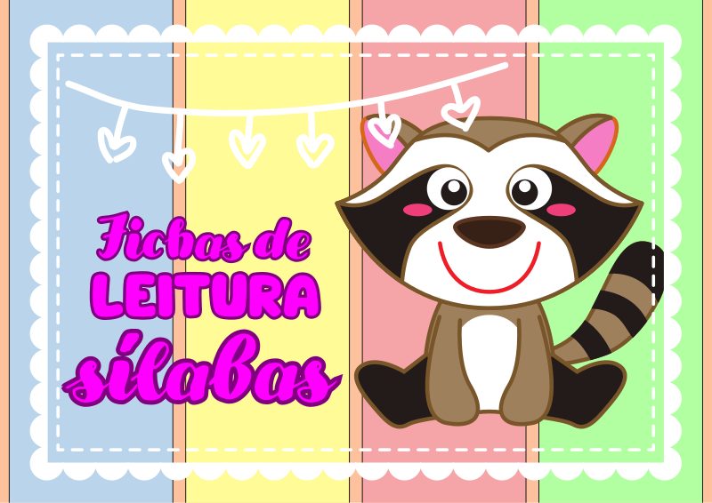 Fichas de leitura sílabas