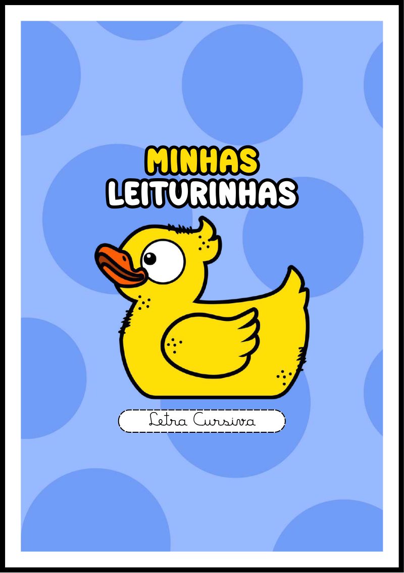 Fichinhas de Leitura em Letra Cursiva ✍️