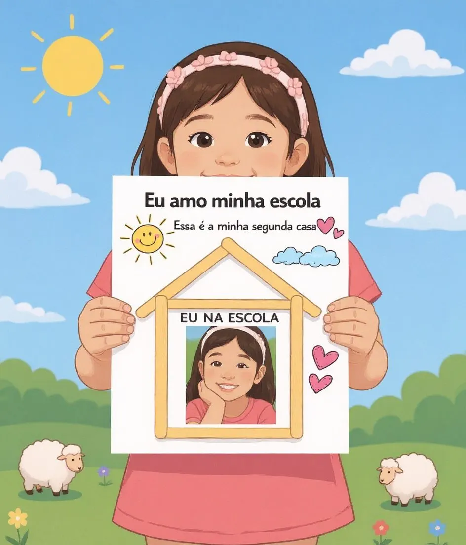 Atividades Dia da Escola – Mãozinha no Coração e Porta-Retrato