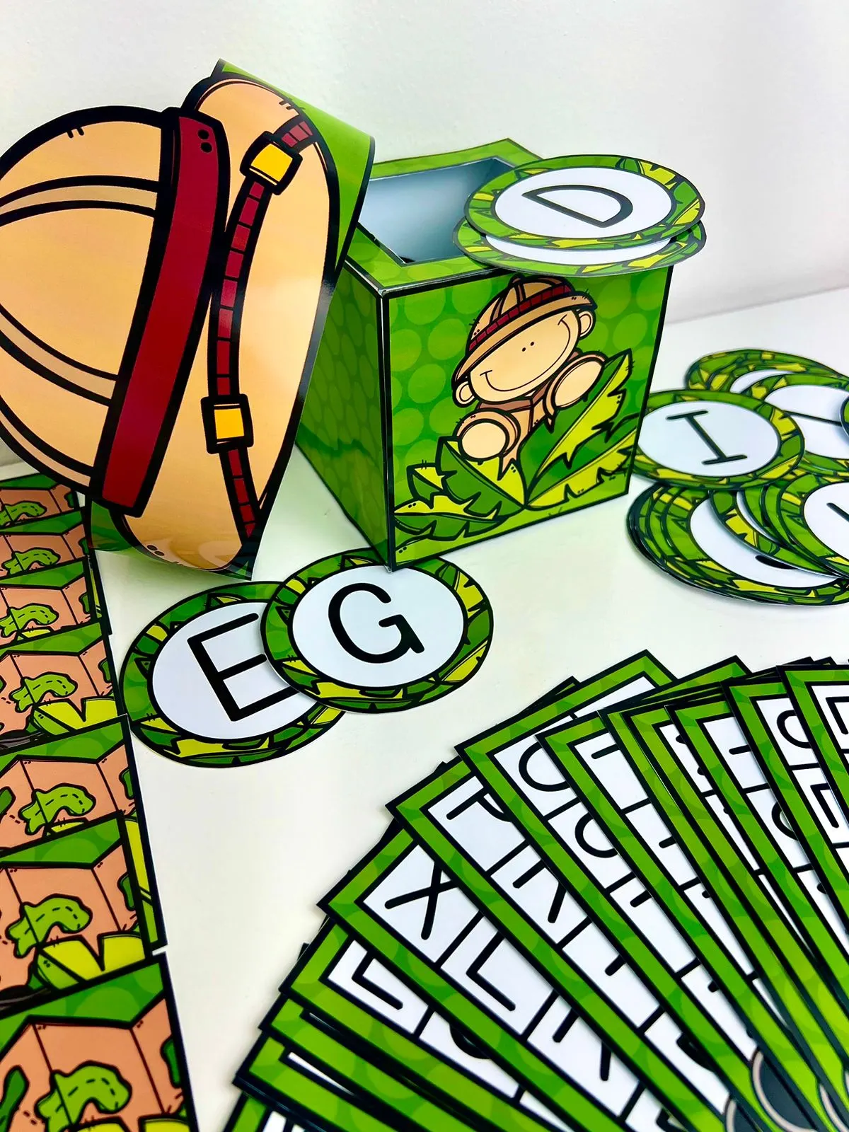 Bingo Safari das Letras 🦁🌿