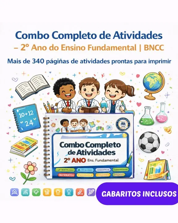 Combo Completo de Atividades – 2º Ano do Ensino Fundamental | BNCC 2026