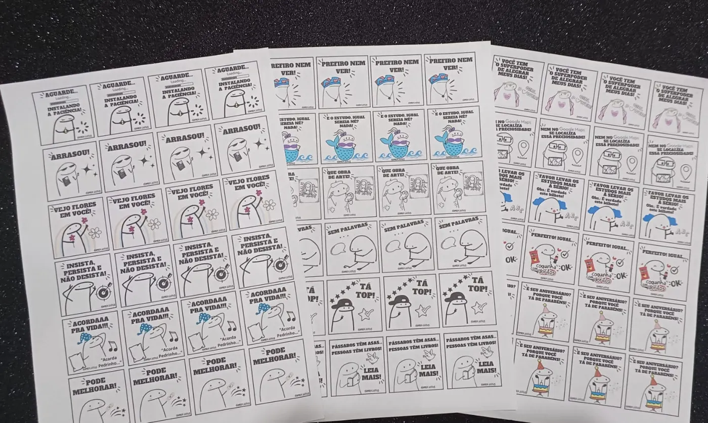 COMBO FIGURINHAS INCENTIVOS FLORKS 🤩📚