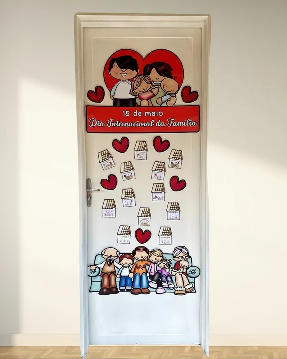 Decoração de Porta: Dia Internacional da Família