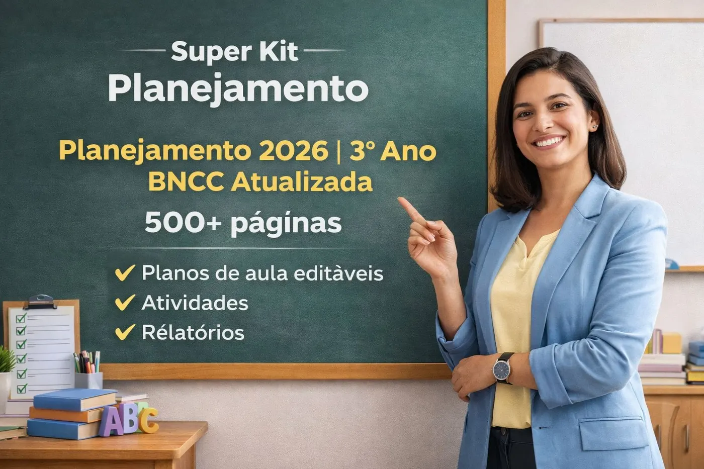 Kit Completo Planejamento 3º Ano 2026 BNCC – Planos de Aula e Atividades (500+ Páginas)