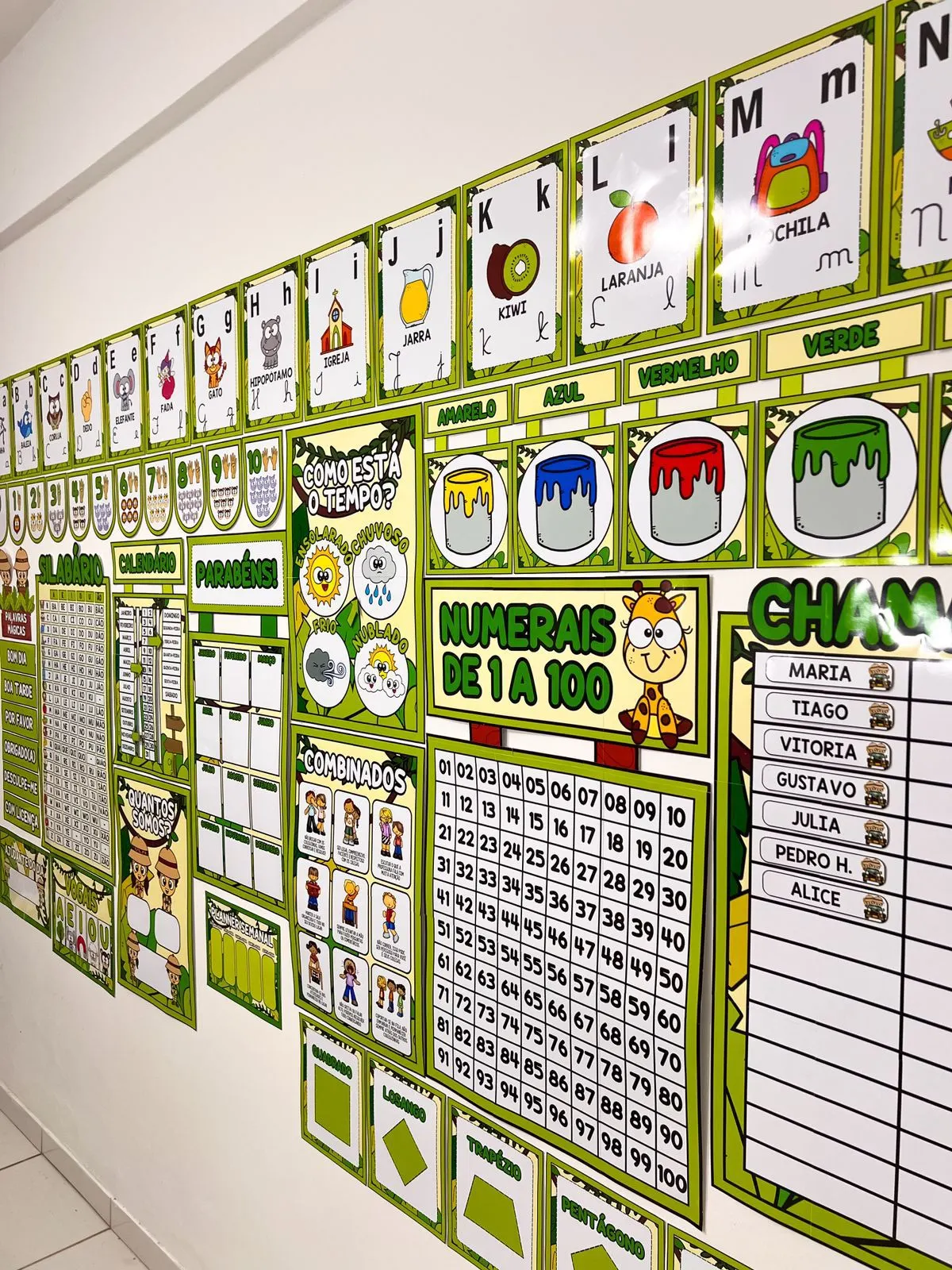 Kit Decoração e Recursos para Sala de Aula -Tema: Safari 🌿🦁