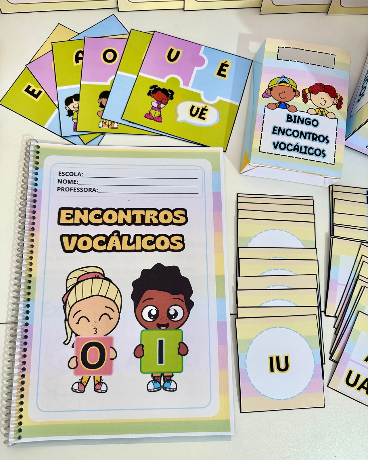 Kit Encontros Vocálicos: Diversão e Aprendizado 🎉📚