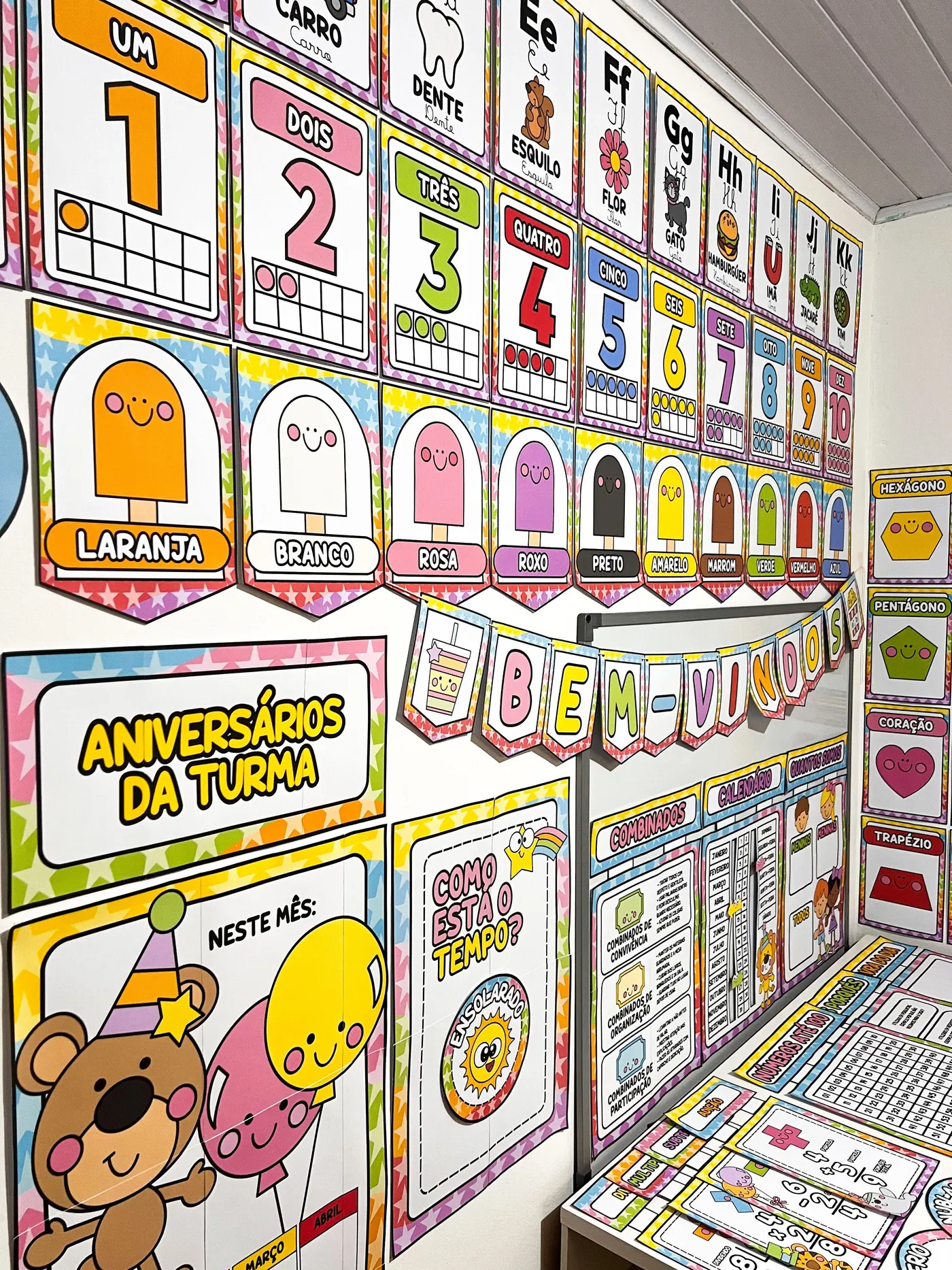 Kit Ornamentação de Sala Circo da Alegria – Decoração Pedagógica Completa para Sala de Aula