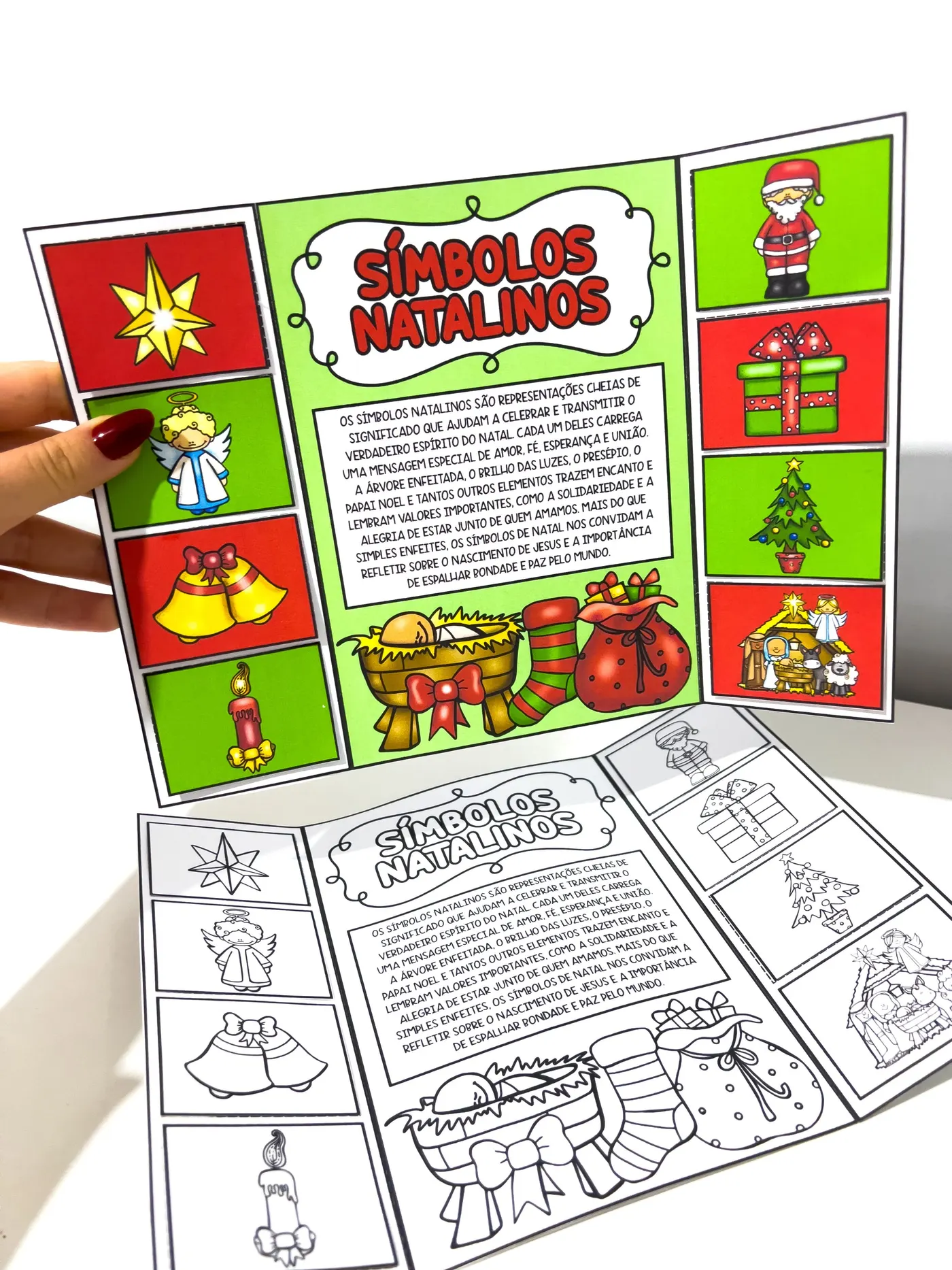 Lapbook Símbolos Natalinos para Imprimir – Atividade de Natal Educativa