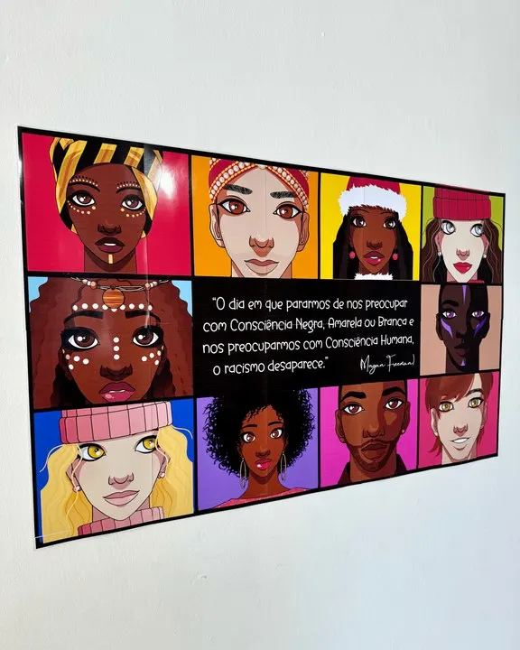 Painel  Consciência Negra (Morgan Freeman)