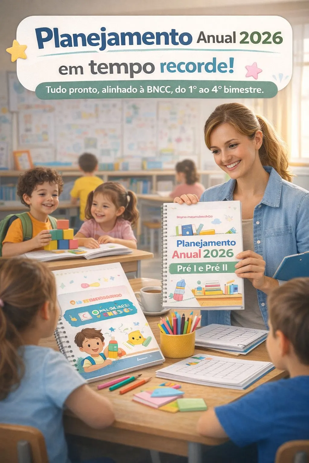Planejamento Pré 2026 em PDF e Word – Planos de Aula Diários e Anuais