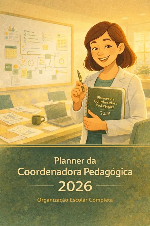Planner da Coordenadora Pedagógica – Organização Escolar Completa