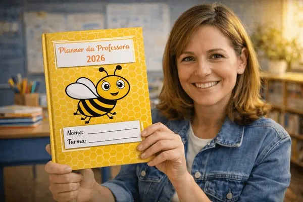 Planner da Professora 2026 Tema Abelha – Planejamento Escolar Completo
