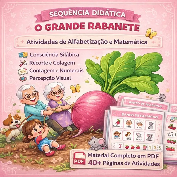 Sequência Didática O Grande Rabanete –  Atividades para Educação Infantil
