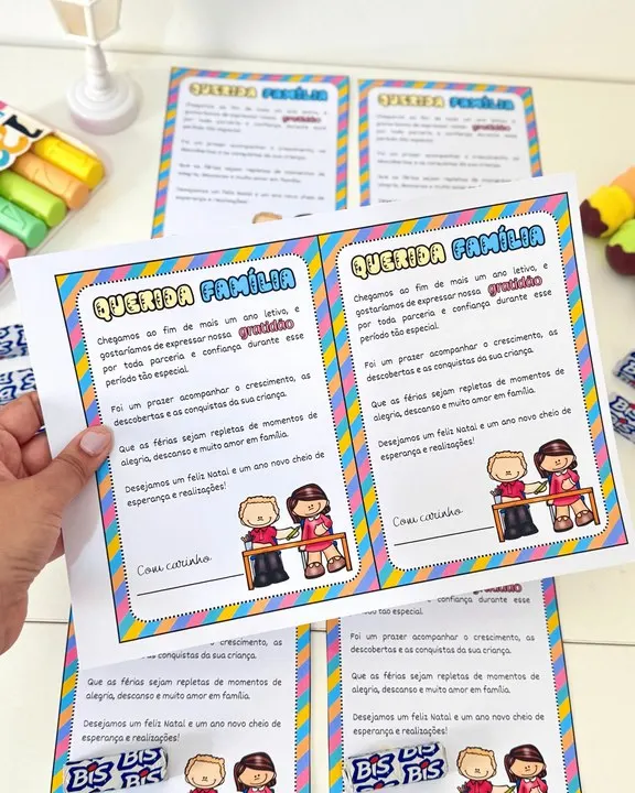 🌟✨ Cartão Editável “Querida Família”