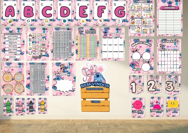 🌟💙 KIT SALA – STITCH  💖🌺