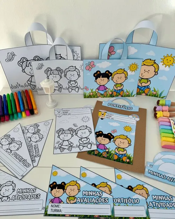 🌸 Kit Capas de Atividades Tema Jardim 🌸