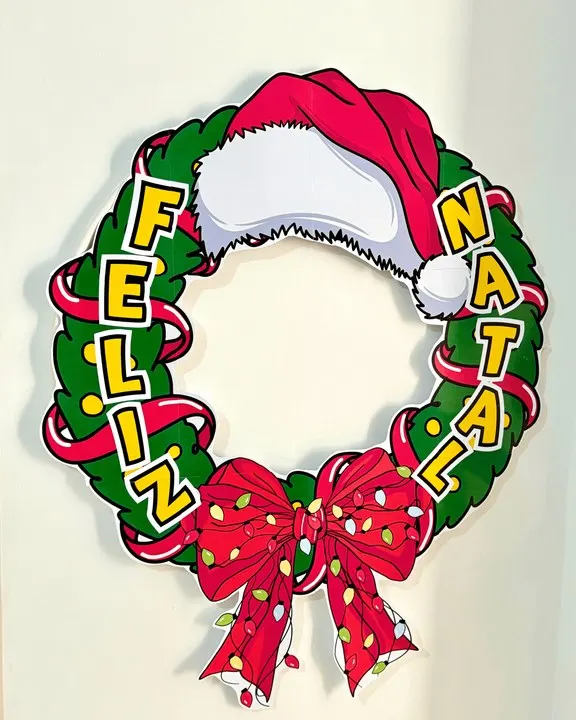 🎄✨ Decoração para Bambolê – Tema “Feliz Natal”