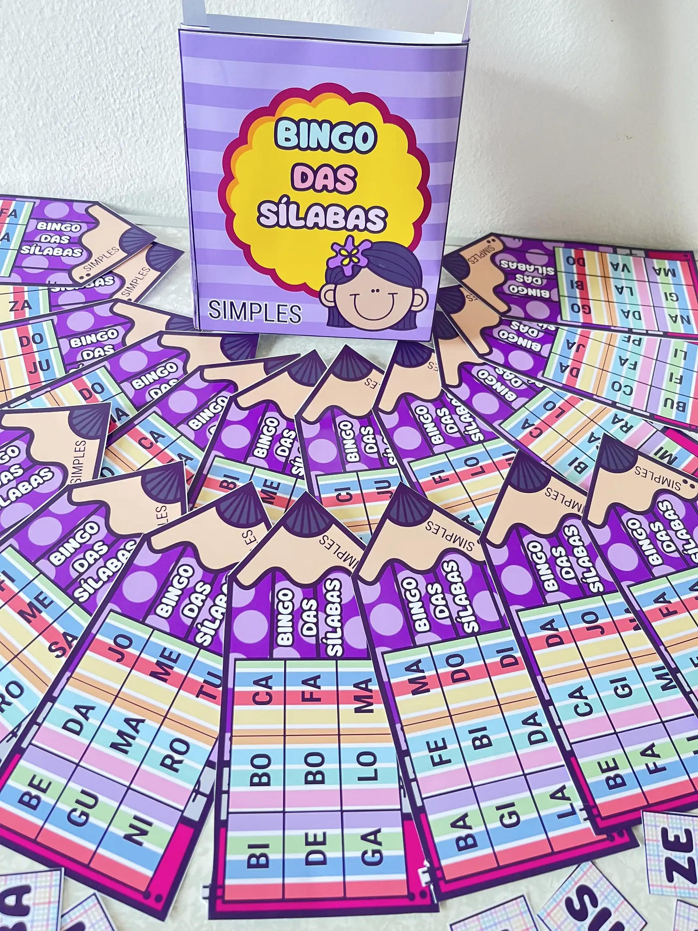 Bingo das Sílabas Simples – Aprender Brincando é Muito Mais Divertido!