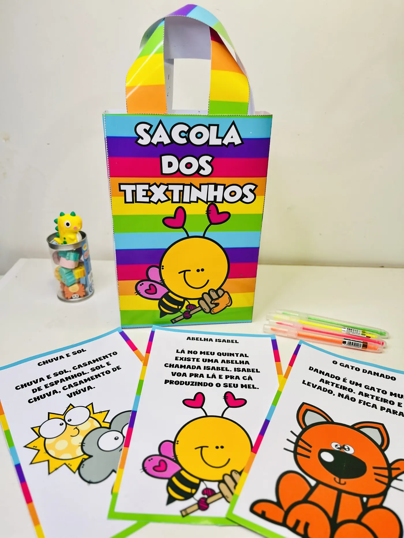 🎒🌈 Sacola dos Textinhos — Alfabetização com Encanto e Leveza!