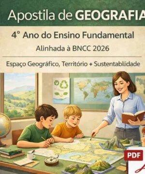 Apostila de Geografia 4º Ano Ensino Fundamental alinhada á BNCC  (40 Páginas + Gabarito)