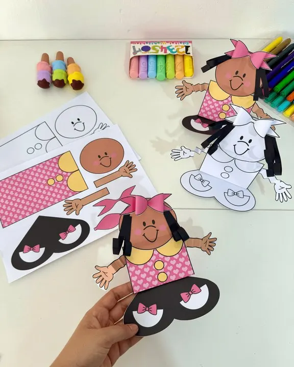 🎨 Atividade 3D – “Menina Bonita do Laço de Fita”