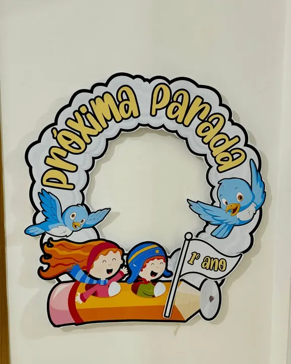 🎯 Decoração para Bambolê – Tema “Próxima Parada” 🚂