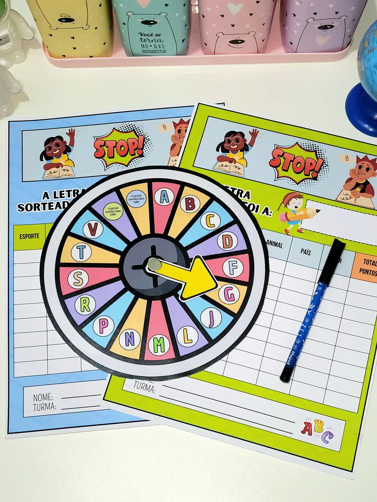 🎲 Stop das Letras – Jogo Educativo de Leitura e Escrita!