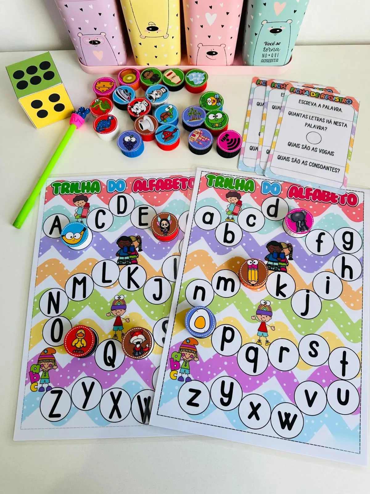🎲 Trilha do Alfabeto: Aprenda Brincando!