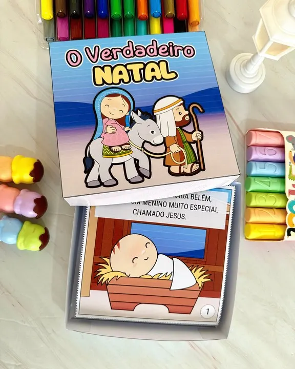 📖 História na Caixa: “O Verdadeiro Natal” 🎄✨