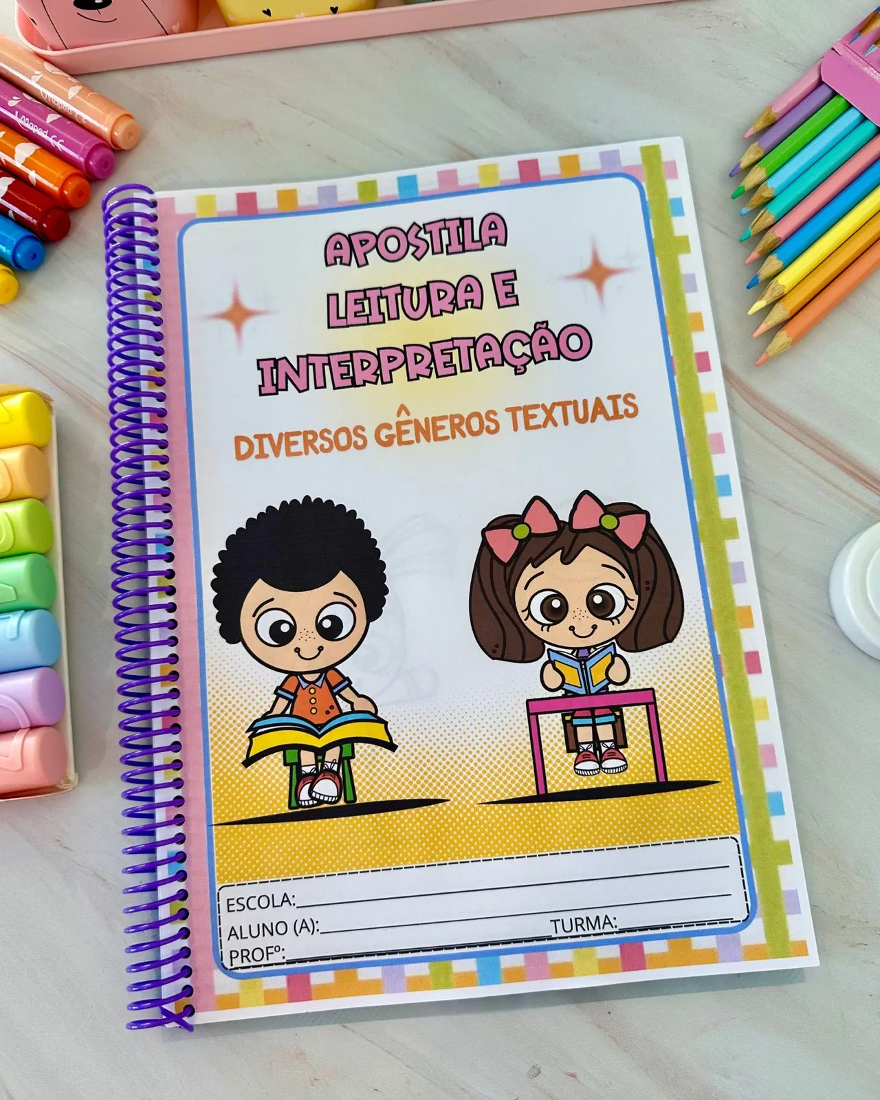 📚 Apostila para trabalhar leitura e interpretação de textos