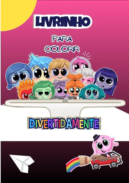 📚 Livro de Colorir – Divertida Mente 2 🎨