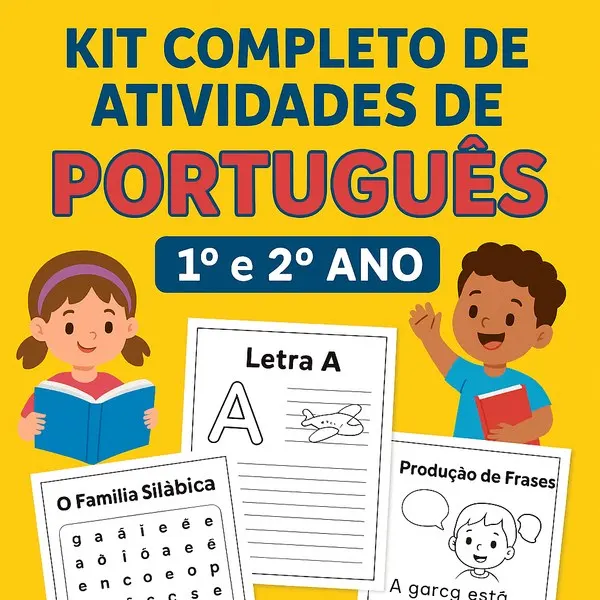 📚 Super Combo de Atividades de Português – 1º e 2º Ano ✏️