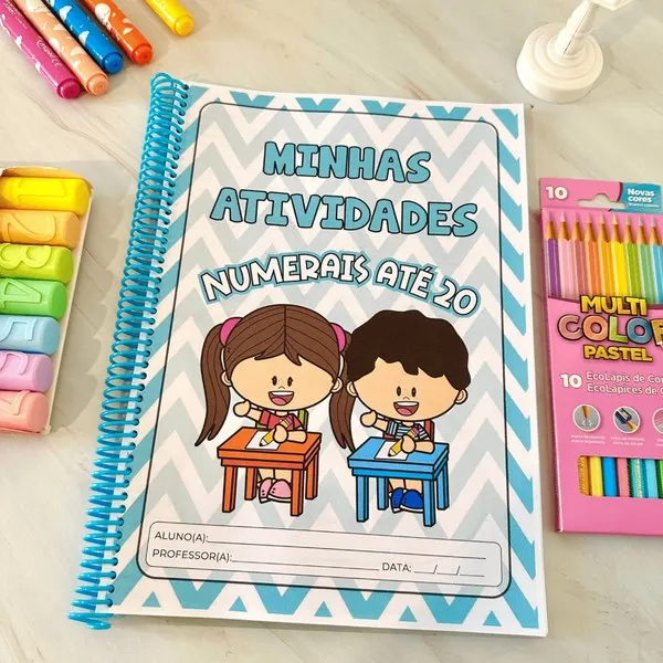 🔢🎨 Apostila de Numerais de 1 a 20: Atividades para a Educação Infantil e Ensino Fundamental