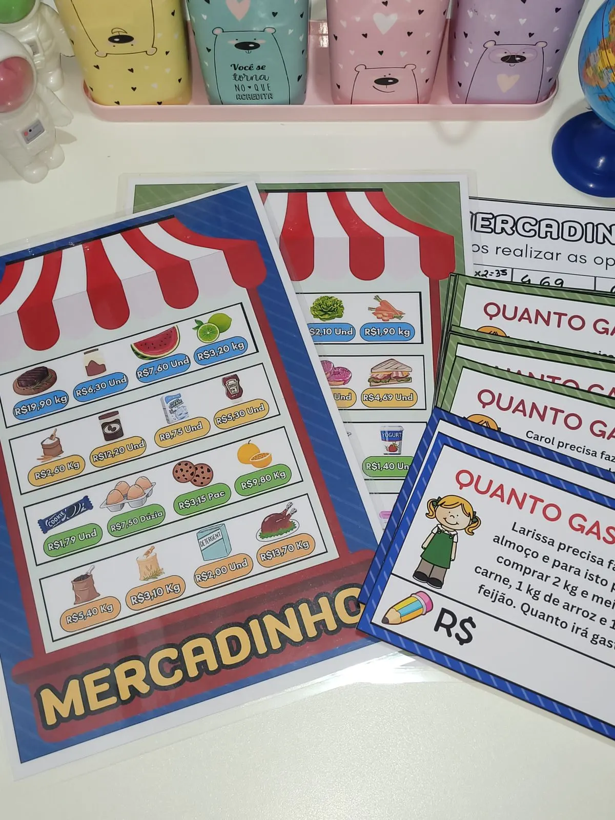 🛒 Mercadinho – Qual é o troco?