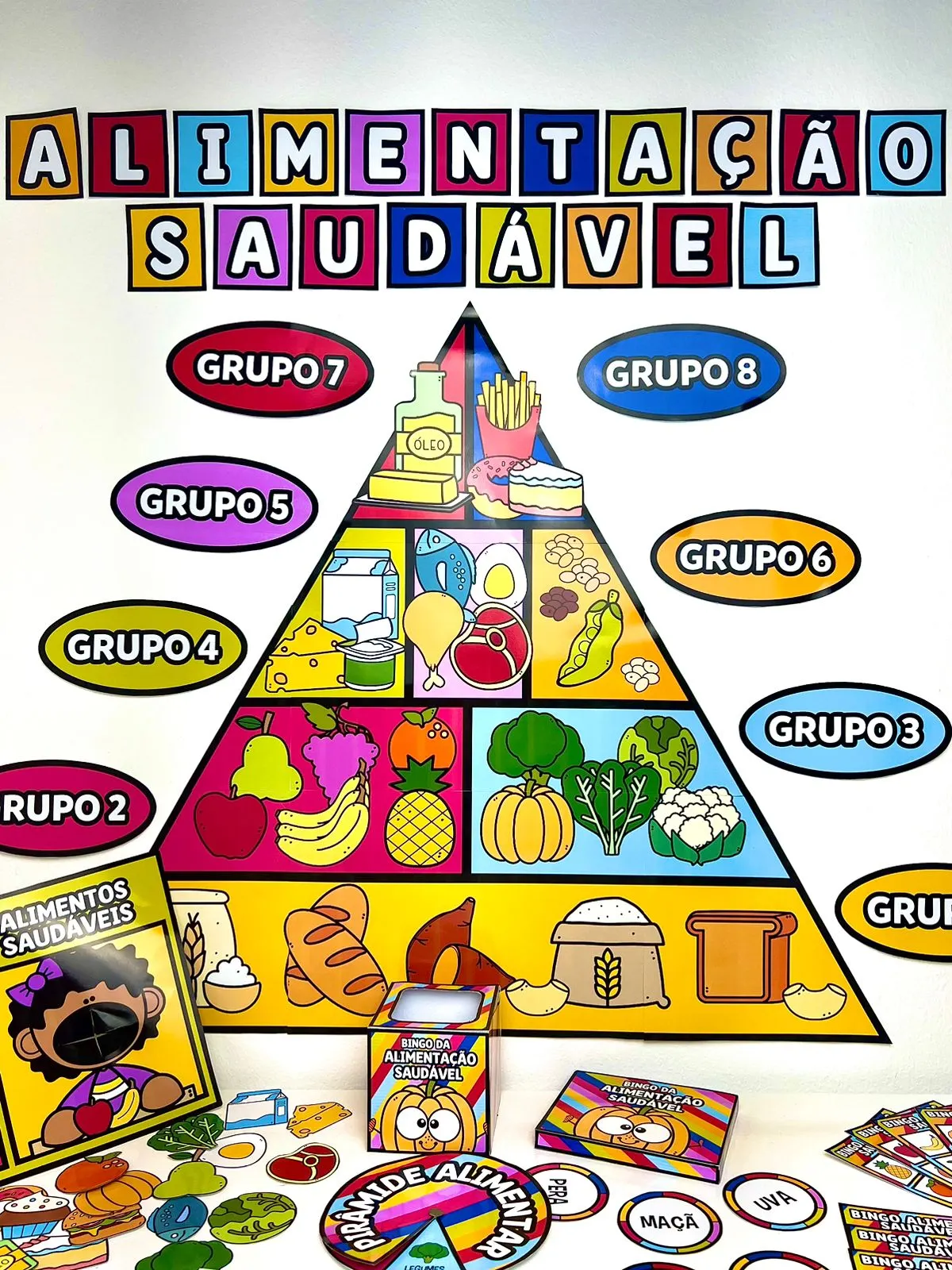 🥕 Kit Lúdico de Alimentação Saudável  🍎