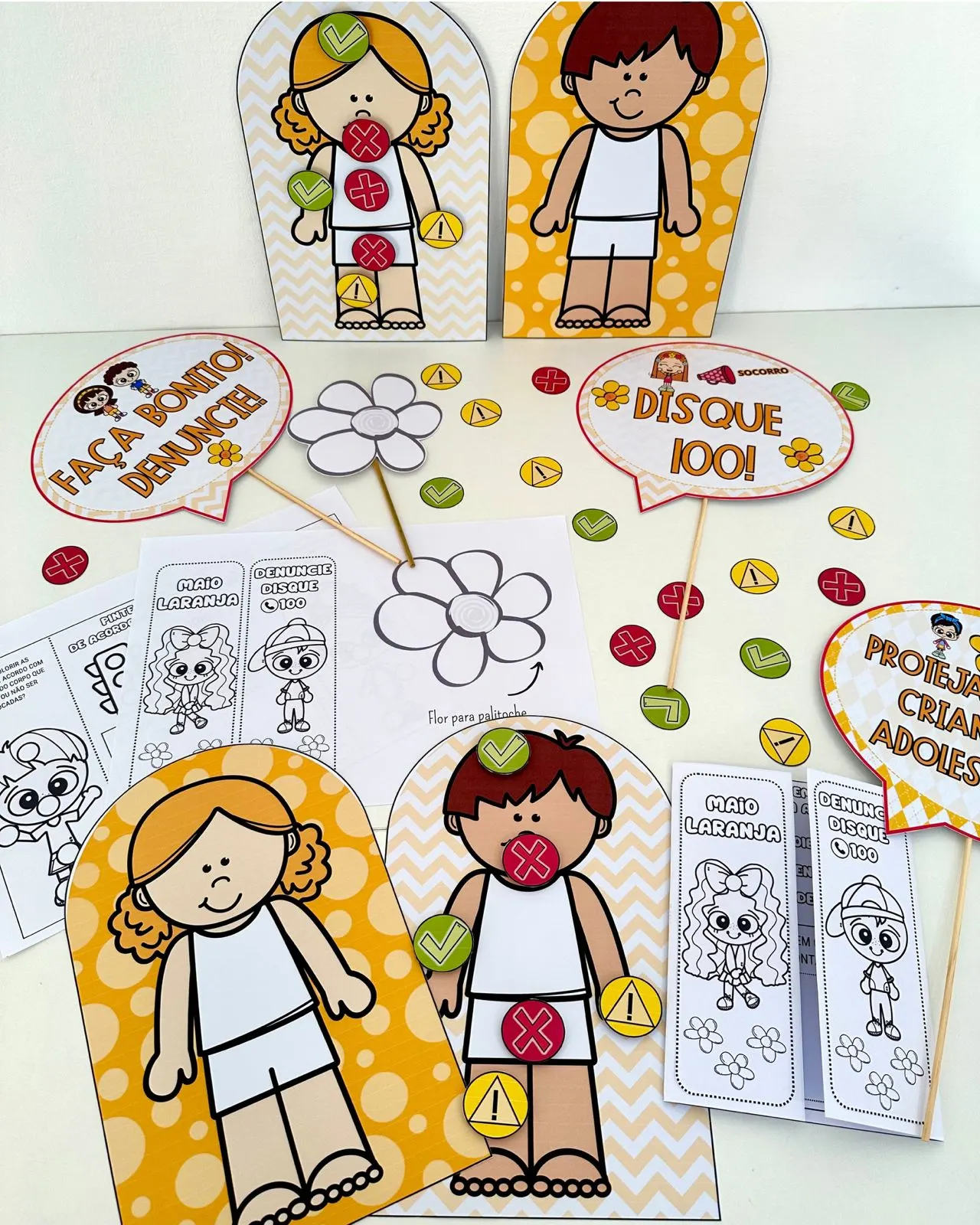 🧡 Kit Maio Laranja – Educação Infantil