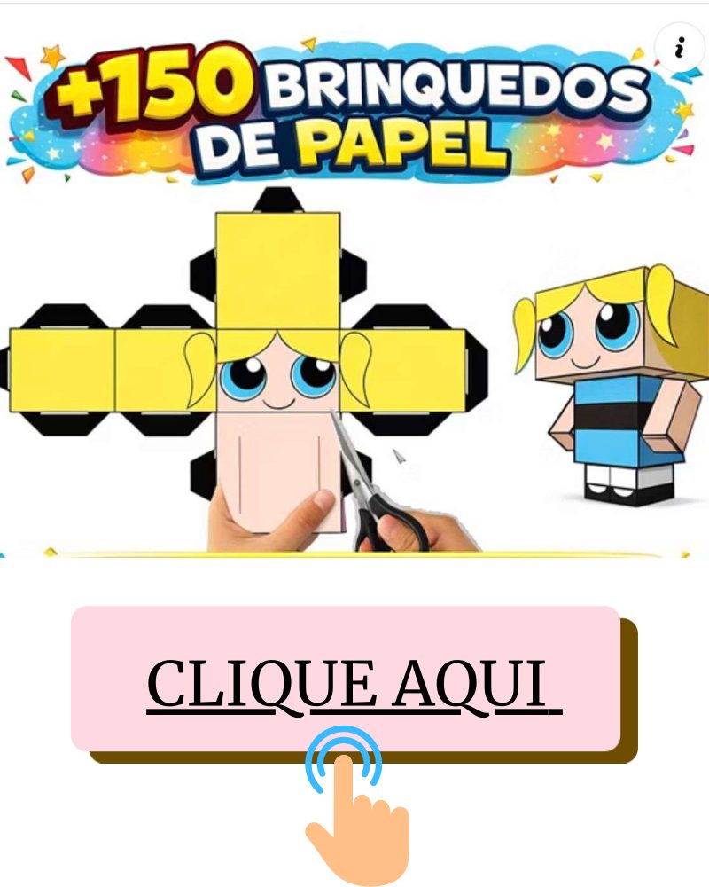 Kit Brinquedos de Papel para Imprimir – Mais de 150 Modelos em PDF