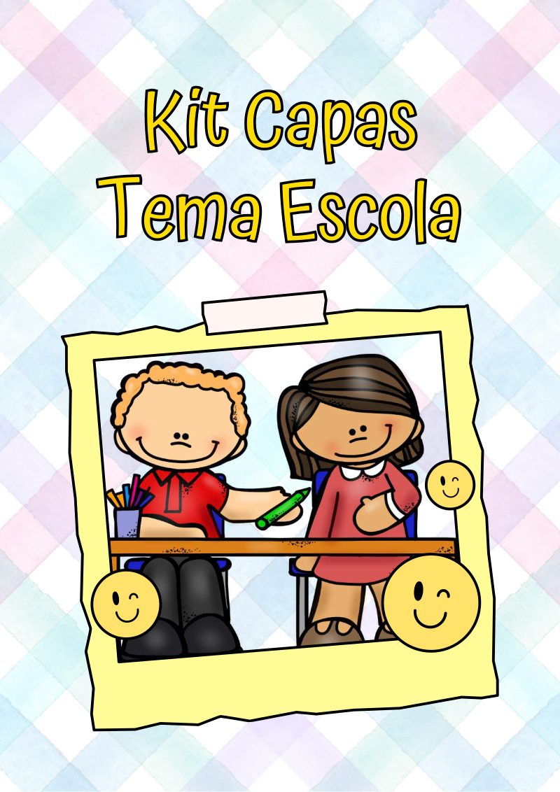 📚 Kit Capas de Atividades Tema Escola 📚