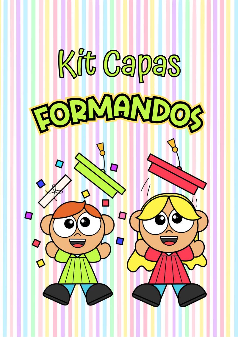 🎓 Kit Capas de Atividades Tema Formatura: Celebre com Elegância!