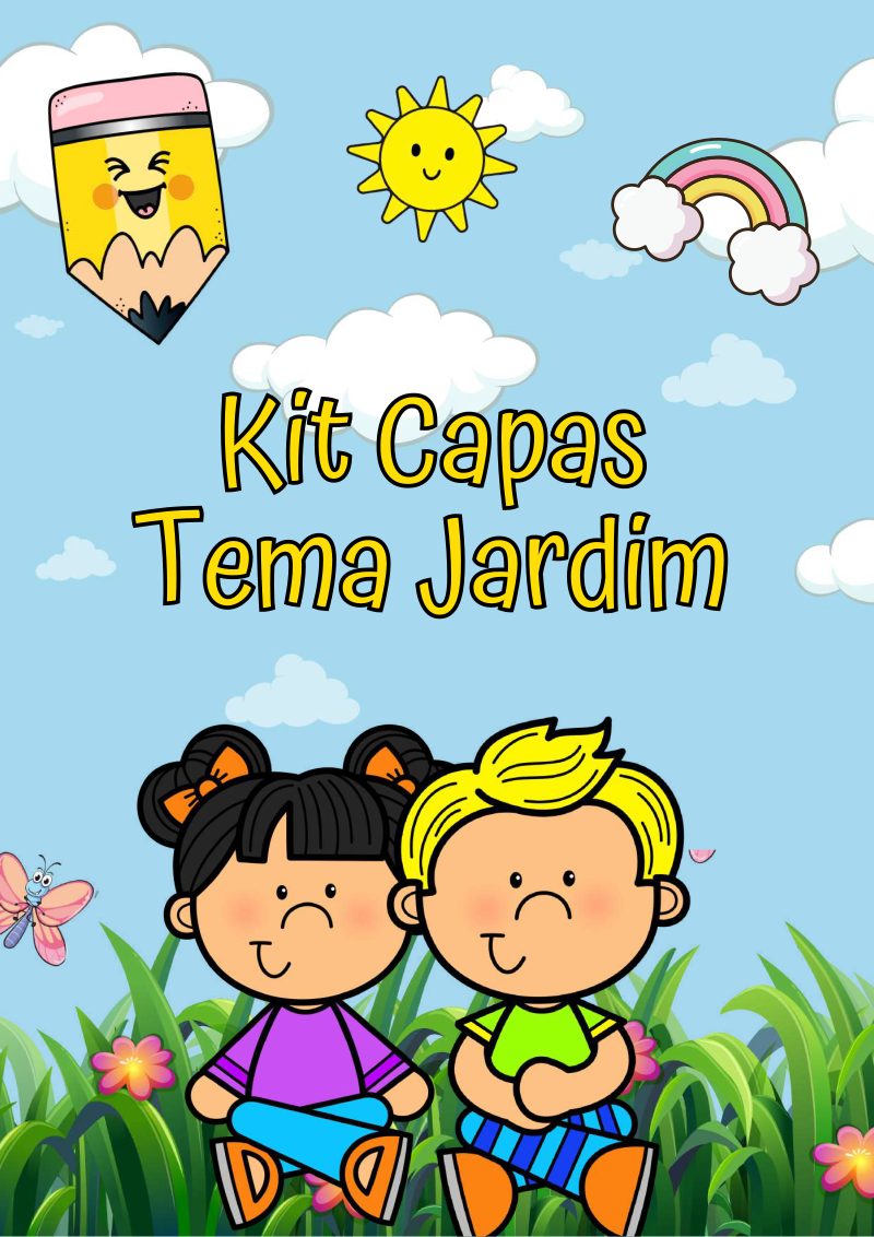 🌸 Kit Capas de Atividades Tema Jardim 🌸