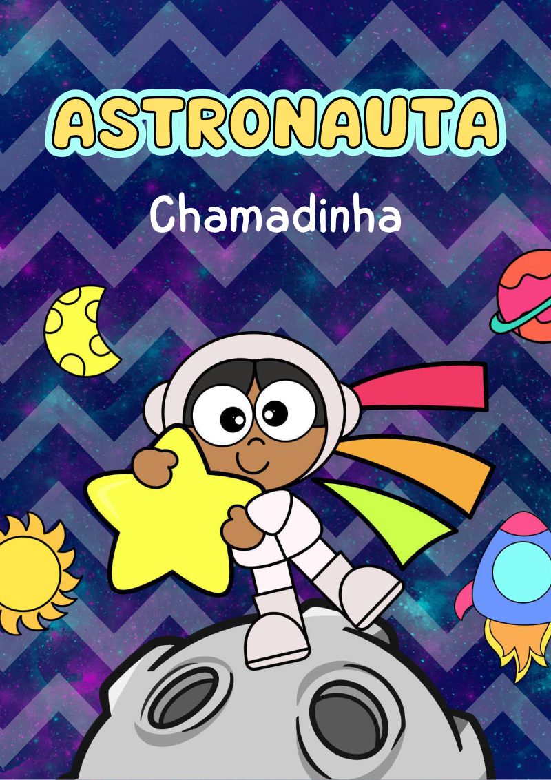 Kit Decoração de Sala de Aula Astronauta – PDF Pronto para Imprimir